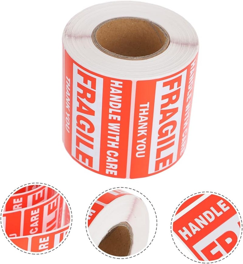 Fragile Warning Stickers 1 Roll Strong Adhesive for Shipping and Packing - Image 4